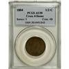 Image 1 : 1804 1/2 C Crosslet 4, Stems AU50 PCGS. PCGS Popul