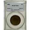 Image 1 : 1821 1C VF25 PCGS. PCGS Population (10/62). NGC Ce