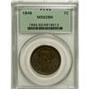 Image 3 : 1848 1C MS62 Brown PCGS. PCGS Population (10/68). NGC
