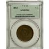 Image 1 : 1850 1C MS62 Brown PCGS. PCGS Population (21/163).