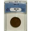 Image 1 : 1851 1C MS60 Red and Brown ANACS. NGC Census: (0/2