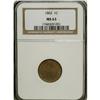 Image 1 : 1862 1C MS63 NGC. NGC Census: (446/1274). PCGS Pop