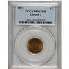 Image 1 : 1873 1C Closed 3 MS64 Red and Brown PCGS. PCGS Pop