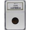 Image 1 : 1867 1C PR64 Brown NGC. NGC Census: (14/16). PCGS