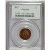 Image 1 : 1867 1C PR64 Red and Brown PCGS. PCGS Population (