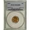 Image 1 : 1917 1C MS64 Red and Brown PCGS. PCGS Population (