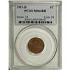 Image 1 : 1917-D 1C MS64 Red PCGS. PCGS Population (118/48).