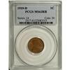 Image 1 : 1919-D 1C MS63 Red and Brown PCGS. PCGS Population
