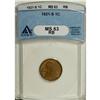 Image 1 : 1921-S 1C MS63 Red and Brown ANACS. NGC Census: (1