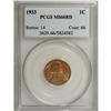Image 1 : 1933 1C MS66 Red PCGS. PCGS Population (221/31). N