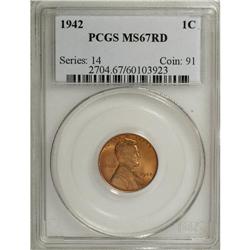 1942 1C MS67 Red PCGS. PCGS Population (102/0). NG