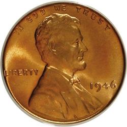 1946 1C MS66 Red PCGS. PCGS Population (335/7). NGC Ce