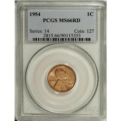 1954 1C MS66 Red PCGS. PCGS Population (179/3). NG