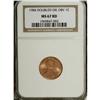 Image 1 : 1984 1C Doubled Die Obverse MS67 Red NGC. NGC Cens