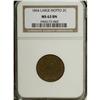 Image 3 : 1864 2C Large Motto MS63 Brown NGC. NGC Census: (516/1
