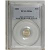 Image 1 : 1852 3CS MS64 PCGS. PCGS Population (311/241). NGC