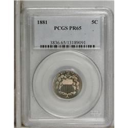 1881 5C PR65 PCGS. PCGS Population (265/164). NGC