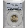 Image 1 : 1884 5C MS64 PCGS. PCGS Population (121/61). NGC C