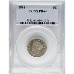 1884 5C PR64 PCGS. PCGS Population (290/239). NGC