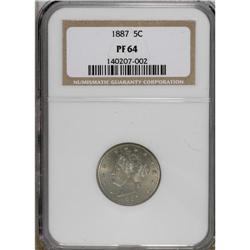 1887 5C PR64 NGC. NGC Census: (392/398). PCGS Popu
