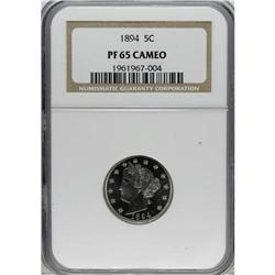 1894 5C PR65 Cameo NGC. NGC Census: (14/18). PCGS