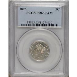1895 5C PR63 Cameo PCGS. PCGS Population (3/26). N