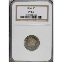1896 5C PR64 NGC. NGC Census: (252/272). PCGS Popu