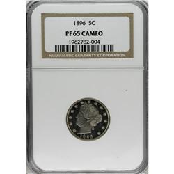 1896 5C PR65 Cameo NGC. NGC Census: (34/22). PCGS