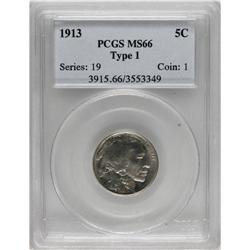 1913 5C Type One MS66 PCGS. PCGS Population (1393/