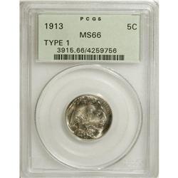 1913 5C Type One MS66 PCGS. PCGS Population (1393/