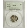 Image 1 : 1913 5C Type One MS66 PCGS. PCGS Population (1393/