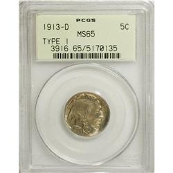 1913-D 5C Type One MS65 PCGS. PCGS Population (565