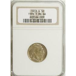 1913-D 5C Type One MS66 NGC. NGC Census: (288/22).