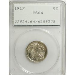 1917 5C MS64 PCGS. PCGS Population (433/373). NGC