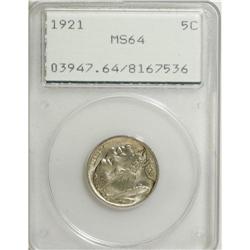 1921 5C MS64 PCGS. PCGS Population (285/376). NGC