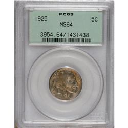 1925 5C MS64 PCGS. PCGS Population (502/526). NGC