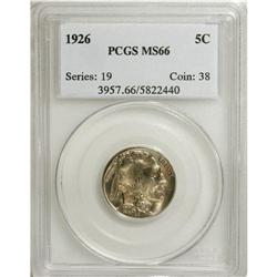1926 5C MS66 PCGS. PCGS Population (292/24). NGC C