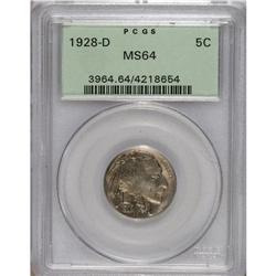 1928-D 5C MS64 PCGS. PCGS Population (1033/308). N