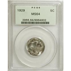 1929 5C MS64 PCGS. PCGS Population (705/541). NGC