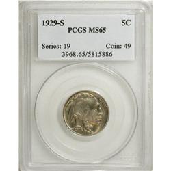 1929-S 5C MS65 PCGS. PCGS Population (387/158). NG