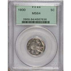 1930 5C MS64 PCGS. PCGS Population (674/1146). NGC