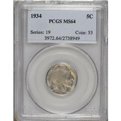 1934 5C MS64 PCGS. PCGS Population (511/600). NGC
