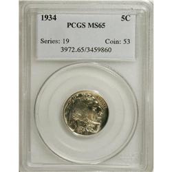 1934 5C MS65 PCGS. PCGS Population (440/160). NGC