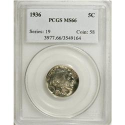 1936 5C MS66 PCGS. PCGS Population (906/75). NGC Censu