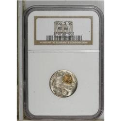 1936-S 5C MS66 NGC. NGC Census: (642/72). PCGS Pop