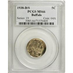 1938-D/S 5C MS66 PCGS. PCGS Population (1155/139).