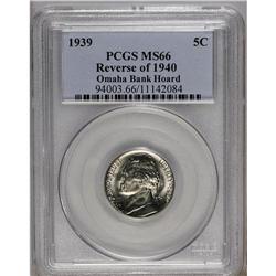 1939 5C Reverse of 1940 MS66 PCGS. Ex:Omaha Bank H