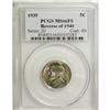 Image 1 : 1939 5C Reverse of 1940 MS66FS PCGS and a 1950-D MS66F