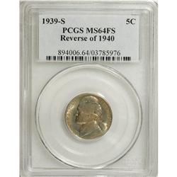 1939-S 5C Reverse of 1940 MS64 Full Steps PCGS. PC