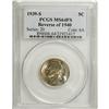 Image 1 : 1939-S 5C Reverse of 1940 MS64 Full Steps PCGS. PC